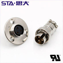 GX16 16M Electrical Circular Connectors, 2 3 4 5 6 7 8 pin Male and Female Aviation Connectors